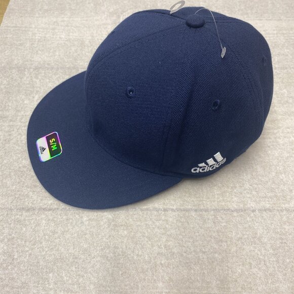 Adidas Men's Baseball Cap Fitted Hat Embroidered Logo Solid Size S/M New - Picture 3 of 10